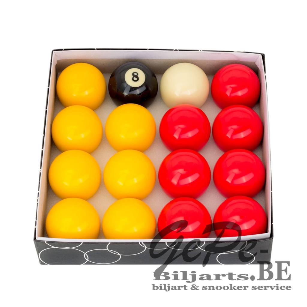 Ballenset Pool 57,2mm Rood Geel